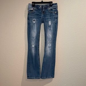 MissMe jeans with Decorative pockets and Holes